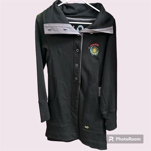 Looptwoorks long black jacket McMenamins